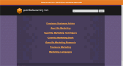 Desktop Screenshot of guerrillafreelancing.com